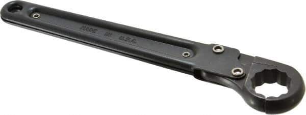 Proto - 15/16", Black Finish, Ratcheting Flare Nut Wrench - 12 Points, 9-3/8" OAL, Steel, Single End Head - Eagle Tool & Supply