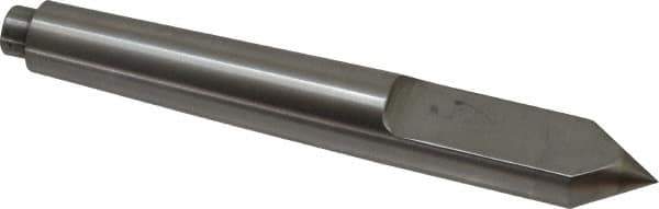 Riten - 3/4" Head Diam, Carbide-Tipped Steel Standard Point Half Dead Center - Jarno 6 Taper, 3/4" Point Diam, 2-3/16" Point Length, 5-1/2" OAL - Eagle Tool & Supply