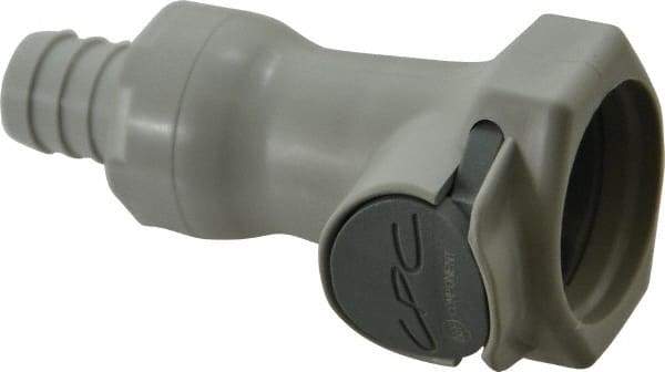 CPC Colder Products - Polypropylene Push-to-Connect Tube Female Connector - 60 Max psi, 1/2" Inside Diam, Gray - Eagle Tool & Supply