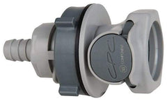 CPC Colder Products - 5/32 x 5/16" Outside Diam, Polypropylene Push-to-Connect Tube Female Connector - 50 Max psi, 3/8" Inside Diam, Gray - Eagle Tool & Supply