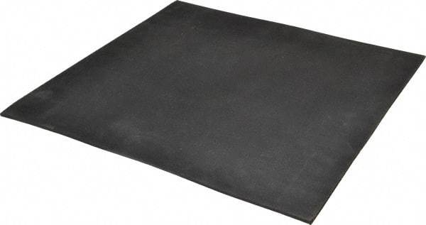 Made in USA - 12" Long, 12" Wide, 1/8" Thick, Neoprene Rubber Foam Sheet - 45 to 55 Durometer, Black, -20 to 180°F, 1,000 psi Tensile Strength, Adhesive Backing, Stock Length - Eagle Tool & Supply