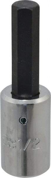 Proto - 1/2" Drive, 1/2" Hex Bit Socket - 3-5/8" OAL, 1-7/8" Bit Length - Eagle Tool & Supply