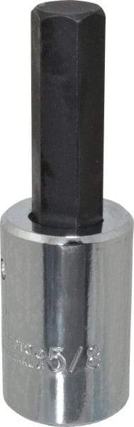 Proto - 1/2" Drive, 5/8" Hex Bit Socket - 4" OAL, 2" Bit Length - Eagle Tool & Supply
