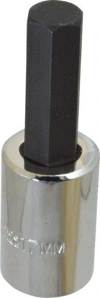 Proto - 1/2" Drive, 17mm Hex Bit Socket - 4" OAL - Eagle Tool & Supply
