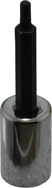 Proto - 3/8" Drive, 1/8" Hex Bit Socket - 2-23/32" OAL, 1-5/8" Bit Length - Eagle Tool & Supply
