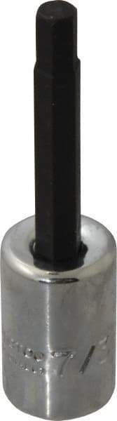 Proto - 3/8" Drive, 7/32" Hex Bit Socket - 2-23/32" OAL, 1-5/8" Bit Length - Eagle Tool & Supply