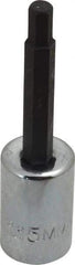 Proto - 3/8" Drive, 5mm Hex Bit Socket - 2-5/8" OAL, 1-5/8" Bit Length - Eagle Tool & Supply