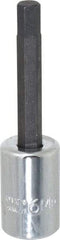 Proto - 3/8" Drive, 6mm Hex Bit Socket - 2-5/8" OAL, 1-5/8" Bit Length - Eagle Tool & Supply