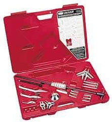 Proto - 19 Piece, 6 Ton Capacity, 7" Spread, General Pupose Puller Set - 8 Jaws, 6" Reach - Eagle Tool & Supply