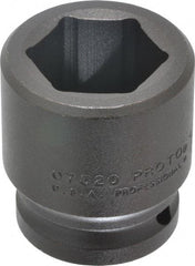 Proto - 3/4" Drive 1-1/4" Standard Impact Socket - 6 Points, 2-3/16" OAL - Eagle Tool & Supply
