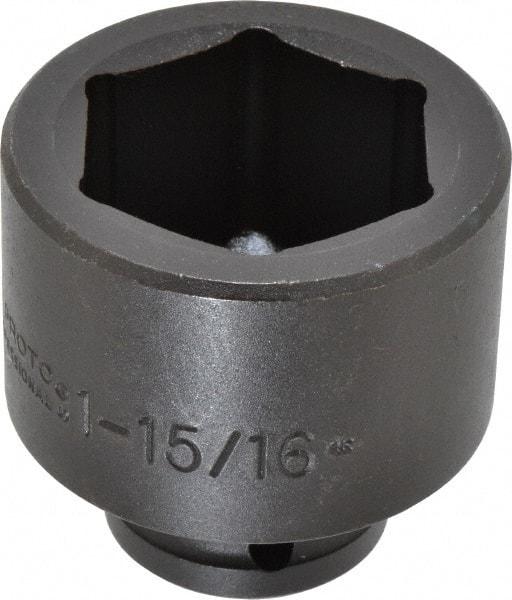 Proto - 3/4" Drive 1-15/16" Standard Impact Socket - 6 Points, 2-13/16" OAL - Eagle Tool & Supply