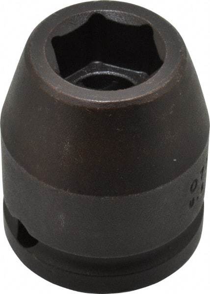 Proto - 3/4" Drive 19mm Standard Impact Socket - 6 Points, 1-59/64" OAL - Eagle Tool & Supply