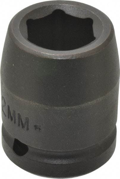 Proto - 3/4" Drive 22mm Standard Impact Socket - 6 Points, 2" OAL - Eagle Tool & Supply