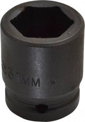Proto - 3/4" Drive 31mm Standard Impact Socket - 6 Points, 2-11/64" OAL - Eagle Tool & Supply