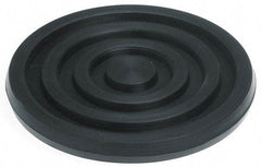 Mason Ind. - 3/8" Thick, 4" Diam, Nitrile, Machinery Leveling Pad & Mat - 500 Lb Max Load, Black - Eagle Tool & Supply