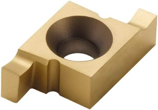 Seco - 268026NR FG Grade CP500, 8mm Cutting Width Carbide Grooving Insert - 8mm Max Depth of Cut, Right Hand, TiAlN/TiN Finish - Eagle Tool & Supply