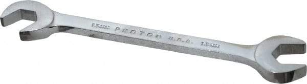 Proto - 13mm Standard Open End Wrench - 5-1/2" OAL, Double End, Chrome Finish, 15° & 60° Head Angle - Eagle Tool & Supply