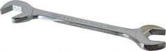 Proto - 19mm Standard Open End Wrench - 7" OAL, Double End, Chrome Finish, 15° & 60° Head Angle - Eagle Tool & Supply