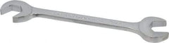 Proto - 9/16" Standard Open End Wrench - 5-5/8" OAL, Double End, Chrome Finish, 15° & 60° Head Angle - Eagle Tool & Supply