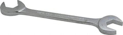 Proto - 11/16" Standard Open End Wrench - 6-1/2" OAL, Double End, Chrome Finish, 15° & 60° Head Angle - Eagle Tool & Supply