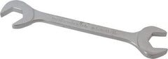 Proto - 13/16" Standard Open End Wrench - 7-1/2" OAL, Double End, Chrome Finish, 15° & 60° Head Angle - Eagle Tool & Supply