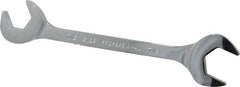 Proto - 7/8" Standard Open End Wrench - 8" OAL, Double End, Chrome Finish, 15° & 60° Head Angle - Eagle Tool & Supply