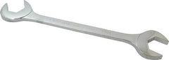 Proto - 1-1/4" Standard Open End Wrench - 12-1/4" OAL, Double End, Chrome Finish, 15° & 60° Head Angle - Eagle Tool & Supply