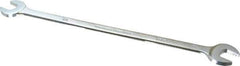 Proto - 1/2" x 9/16" Standard Extra Thin Open End Wrench - 10" OAL, Double End, Satin Finish, 15° Head Angle - Eagle Tool & Supply