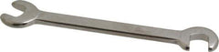 Proto - 9/32" Stubby Open End Wrench - 3-1/2" OAL, Double End, Satin Finish, 15° & 75° Head Angle - Eagle Tool & Supply