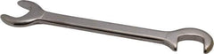 Proto - 5/8" Stubby Open End Wrench - 5-3/4" OAL, Double End, Satin Finish, 15° & 75° Head Angle - Eagle Tool & Supply