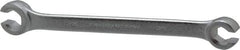 Proto - 3/8 x 7/16", Chrome Finish, Open End Flare Nut Wrench - 6 Points, 6-1/4" OAL, Steel, Double End Head - Eagle Tool & Supply