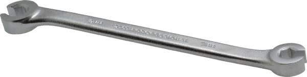 Proto - 7 x 8mm, Chrome Finish, Open End Flare Nut Wrench - 6 Points, 5-11/16" OAL, Steel, Double End Head - Eagle Tool & Supply