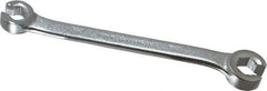 Proto - 9 x 11mm, Chrome Finish, Open End Flare Nut Wrench - 6 Points, 6-5/16" OAL, Steel, Double End Head - Eagle Tool & Supply