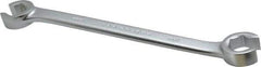 Proto - 15 x 17mm, Chrome Finish, Open End Flare Nut Wrench - 6 Points, 8" OAL, Steel, Double End Head - Eagle Tool & Supply