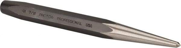 Proto - 11/64" Center Punch - 5-1/4" OAL, Steel - Eagle Tool & Supply