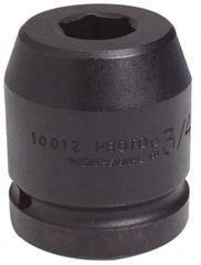 Proto - 1" Drive 4-1/8" Standard Impact Socket - 6 Points, 5-1/2" OAL - Eagle Tool & Supply
