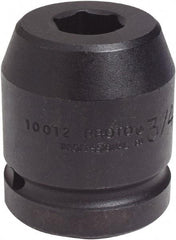 Proto - 1" Drive 1-1/2" Standard Impact Socket - 6 Points, 2-5/8" OAL - Eagle Tool & Supply