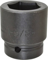 Proto - 1" Drive 1-5/8" Standard Impact Socket - 6 Points, 2-5/8" OAL - Eagle Tool & Supply