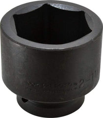 Proto - 1" Drive 2-11/16" Standard Impact Socket - 6 Points, 3-21/32" OAL - Eagle Tool & Supply