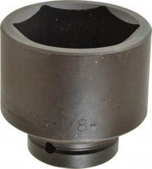 Proto - 1" Drive 3-1/8" Standard Impact Socket - 6 Points, 4-1/16" OAL - Eagle Tool & Supply