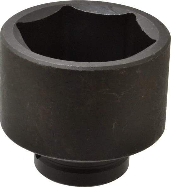 Proto - 1" Drive 3-3/8" Standard Impact Socket - 6 Points, 4-7/16" OAL - Eagle Tool & Supply