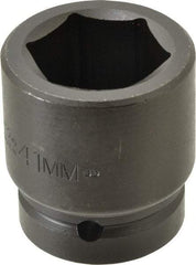 Proto - 1" Drive 41mm Standard Impact Socket - 6 Points, 2-39/64" OAL - Eagle Tool & Supply