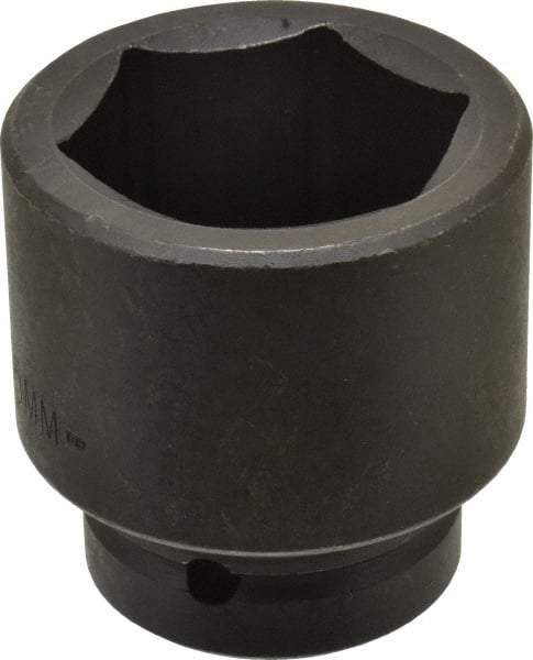 Proto - 1" Drive 55mm Standard Impact Socket - 6 Points, 3-7/64" OAL - Eagle Tool & Supply