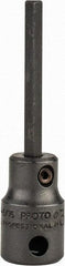 Proto - 3/8" Drive, 3/16" Impact Hex Bit Socket - 1-5/8" Bit Length, 2-23/32" OAL - Eagle Tool & Supply
