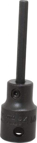 Proto - 3/8" Drive, 4mm Impact Hex Bit Socket - 2-23/32" OAL - Eagle Tool & Supply