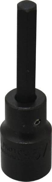 Proto - 1/2" Drive, 5/16" Impact Hex Bit Socket - 1-3/4" Bit Length, 3-1/4" OAL - Eagle Tool & Supply