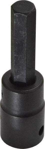 Proto - 1/2" Drive, 7/16" Impact Hex Bit Socket - 1-3/4" Bit Length, 3-1/4" OAL - Eagle Tool & Supply