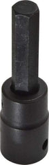 Proto - 1/2" Drive, 7/16" Impact Hex Bit Socket - 1-3/4" Bit Length, 3-1/4" OAL - Eagle Tool & Supply