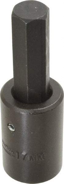 Proto - 1/2" Drive, 17mm Impact Hex Bit Socket - 4" OAL - Eagle Tool & Supply