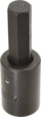 Proto - 1/2" Drive, 17mm Impact Hex Bit Socket - 4" OAL - Eagle Tool & Supply
